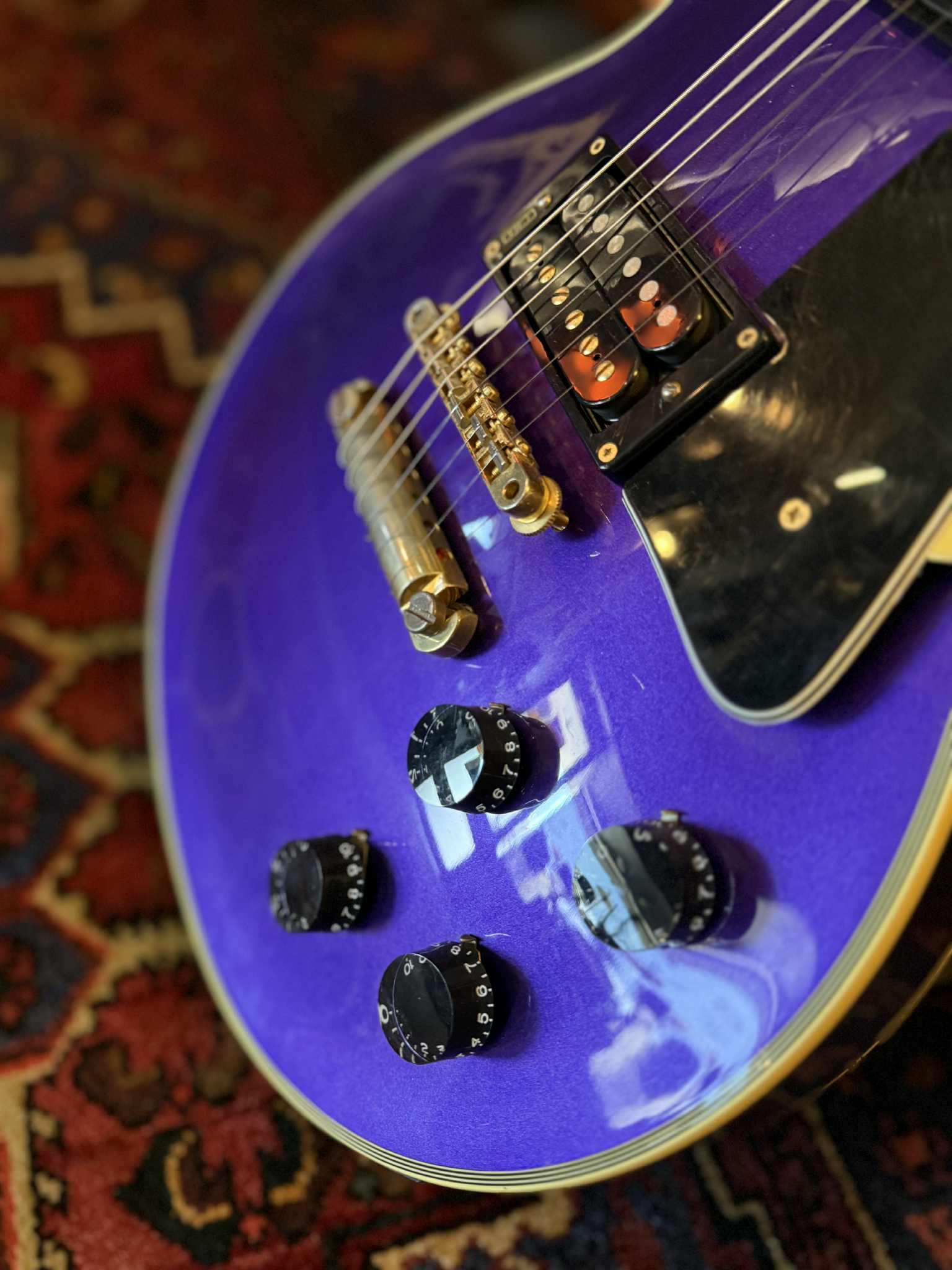 か*ん様 Burny Les Paul Type パープル エレキギター バーニ か*ん様