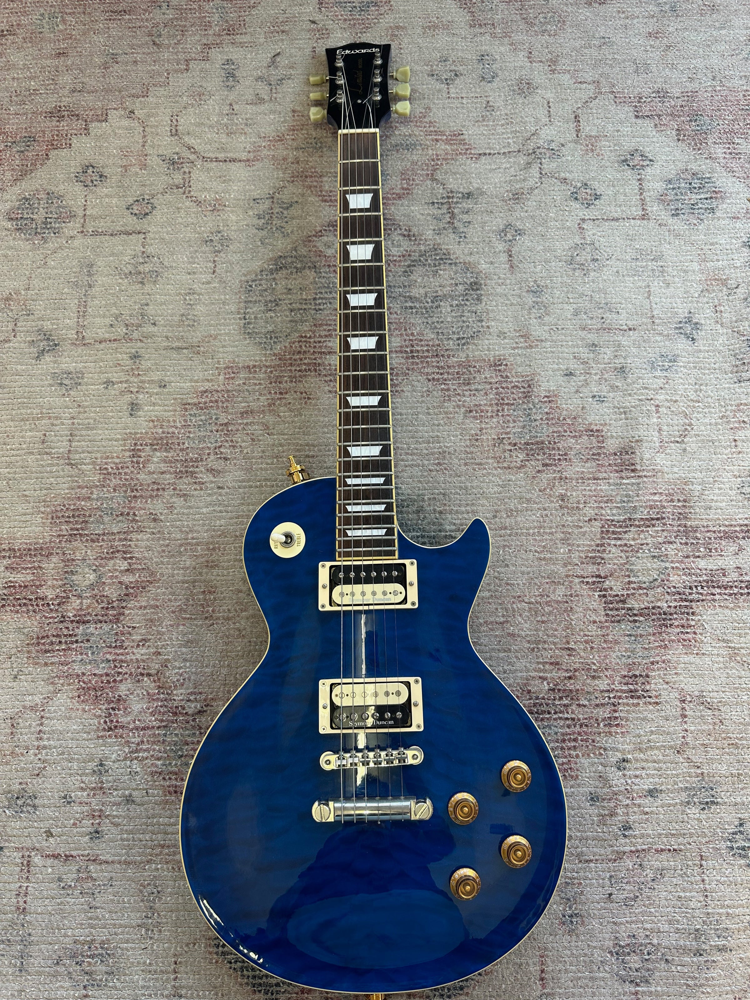 EDWARDS E-LP seymour duncan 美品 Edwards by ESP E-LP-108 LTS Les Paul Standard Lemon Drop