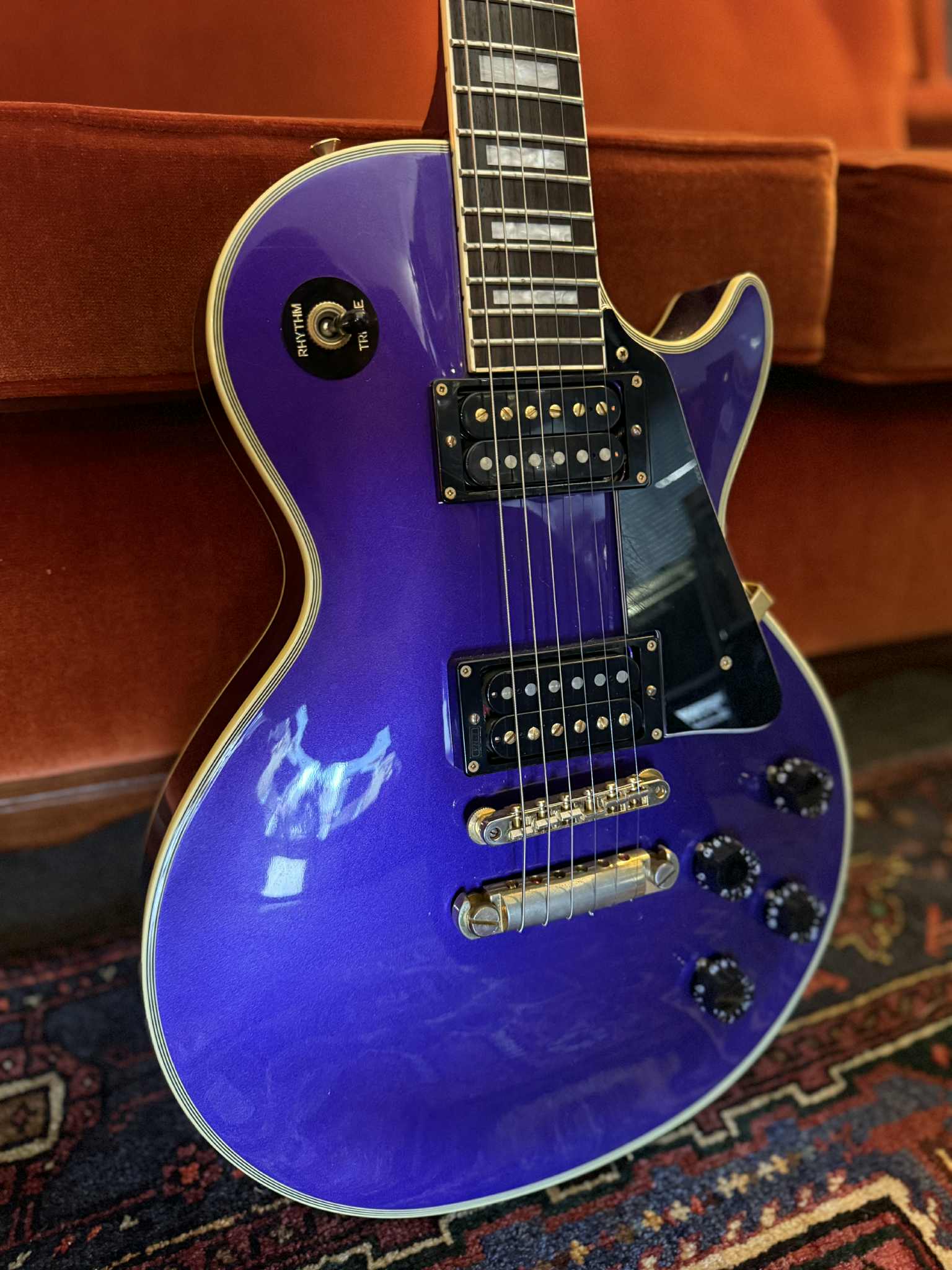 Burny(Bunny) RLC-70 Les Paul Custom MIJ Purple | GuitarSmith