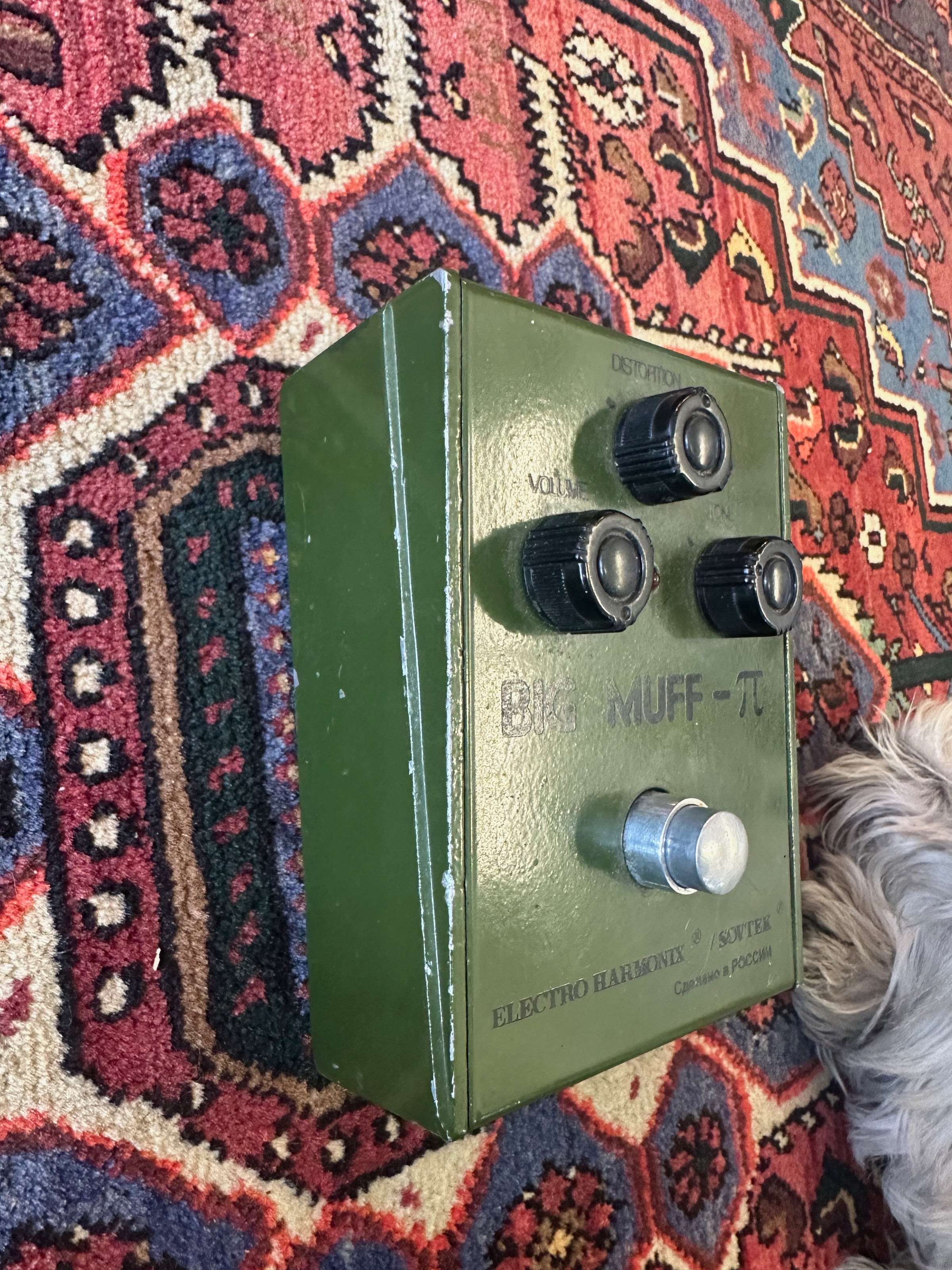 Electro Harmonix Sovtek Big Muff Green Russian Bubble Font