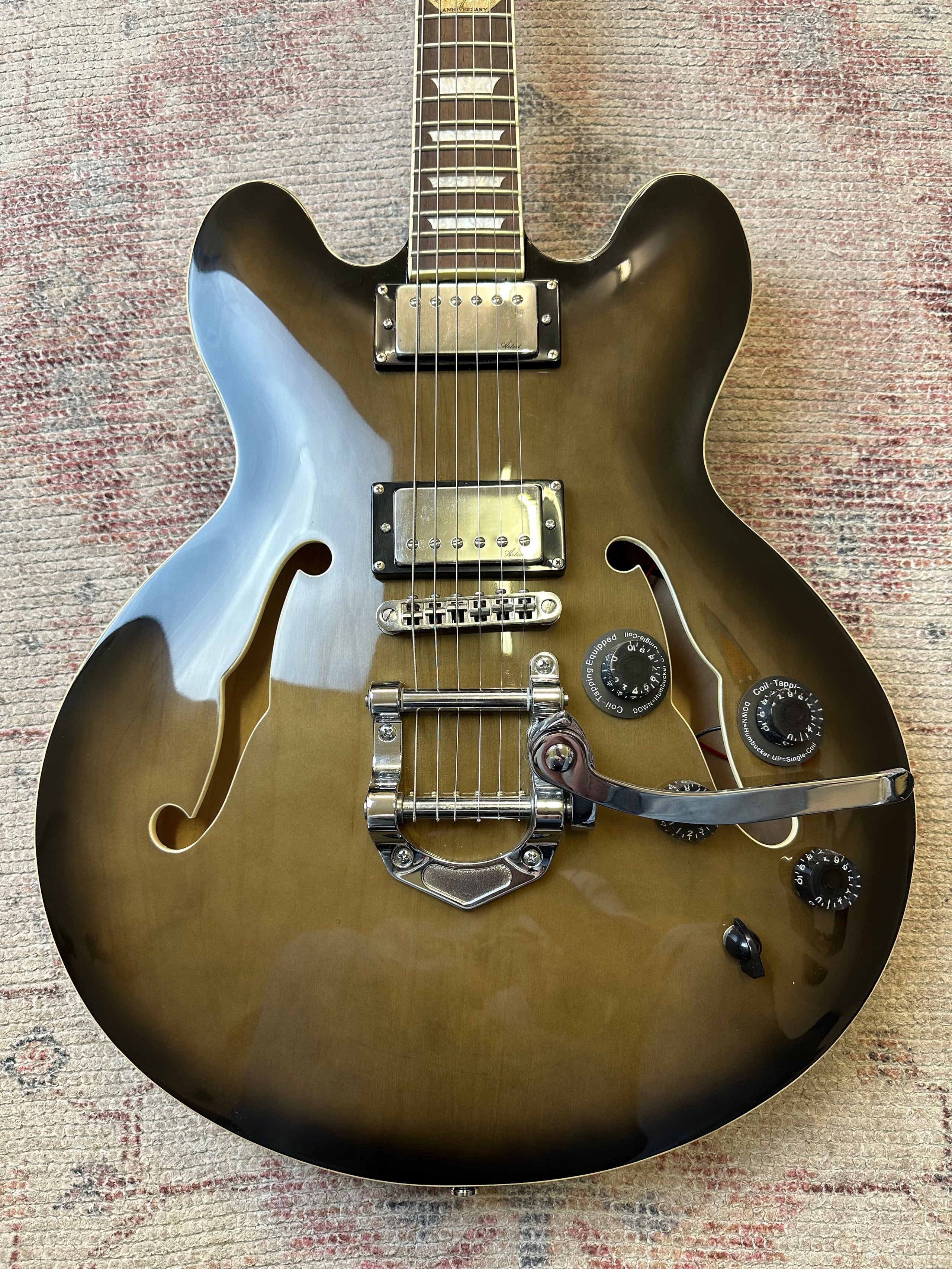 Artist Semi Hollow ES335 Style 7th Anniversary GuitarSmith Australia
